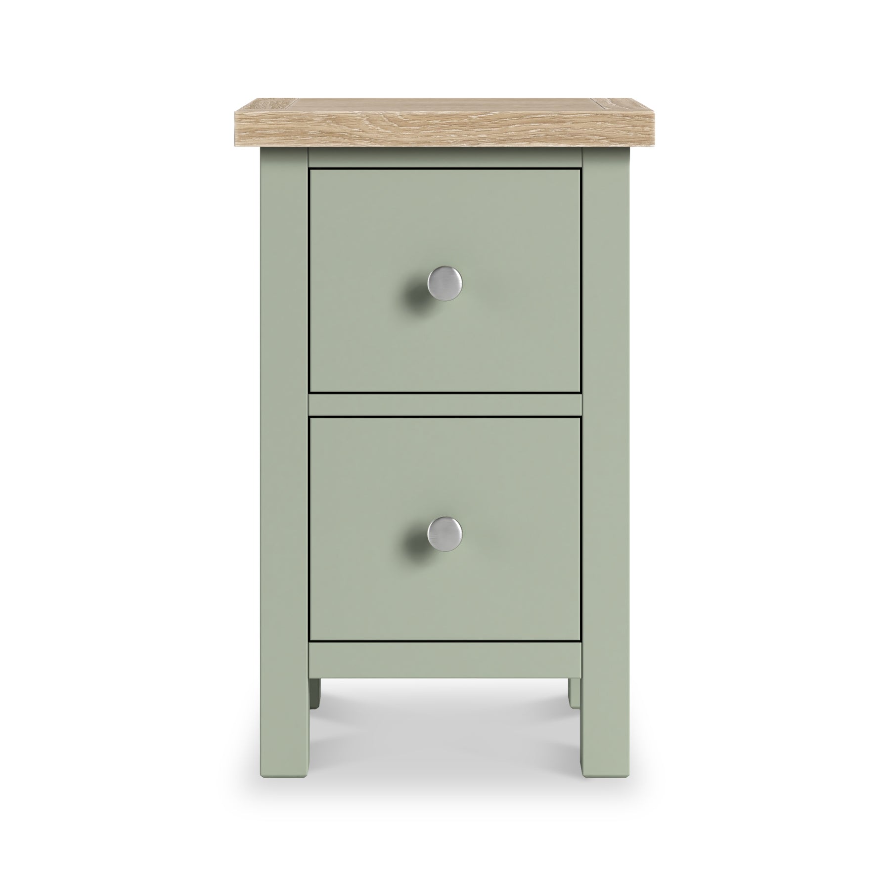Farrow Slim Bedside Washed Oak Sage from Roseland Furniture