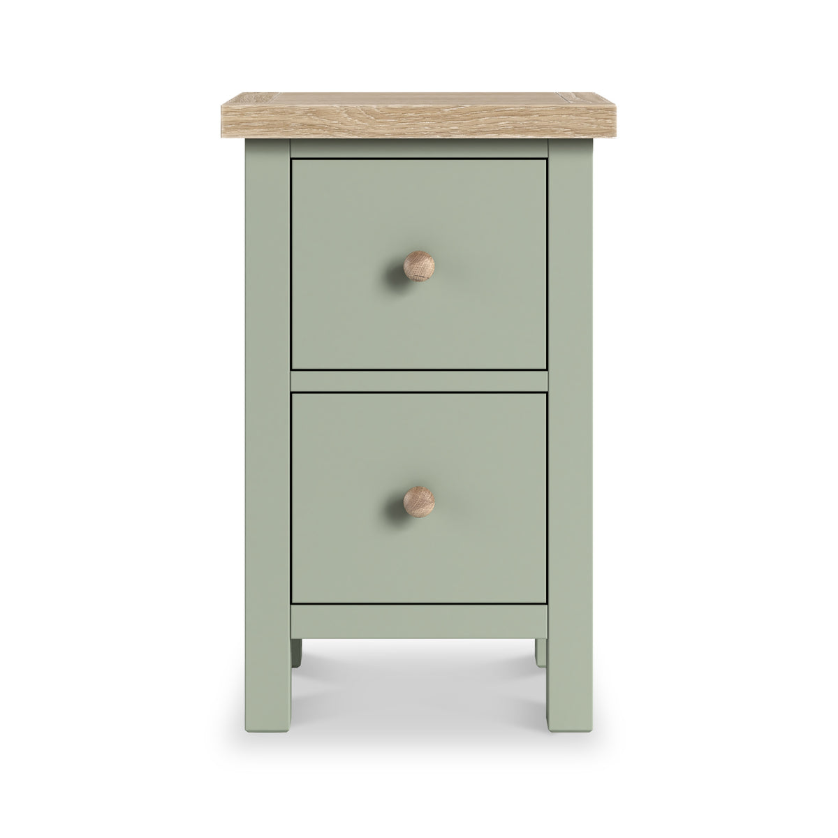 Farrow Slim Bedside Washed Oak Sage from Roseland Furniture