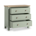 Farrow 3 Drawer Chest Washed Oak Sage from Roseland Furniture