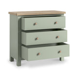 Farrow 3 Drawer Chest Washed Oak Sage from Roseland Furniture