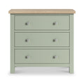 Farrow 3 Drawer Chest Washed Oak Sage from Roseland Furniture
