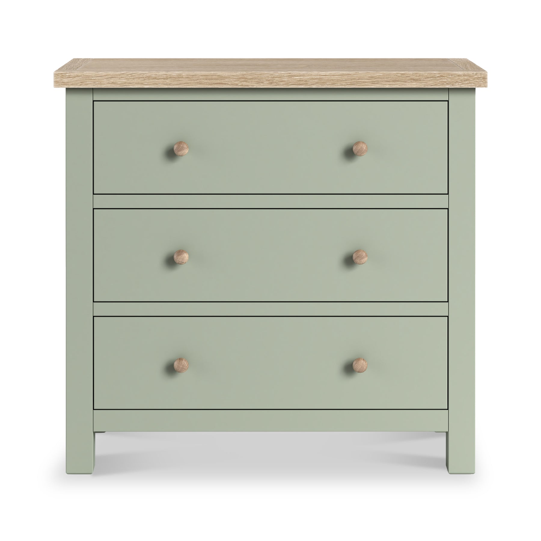 Farrow 3 Drawer Chest Washed Oak Sage from Roseland Furniture
