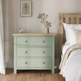 Farrow 3 Drawer Chest Washed Oak Sage from Roseland Furniture