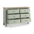 Farrow 6 Drawer Chest Washed Oak Sage from Roseland Furniture