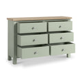 Farrow 6 Drawer Chest Washed Oak Sage from Roseland Furniture