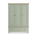Farrow Triple Wardrobe Washed Oak Sage from Roseland Furniture