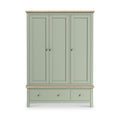 Farrow Triple Wardrobe Washed Oak Sage from Roseland Furniture