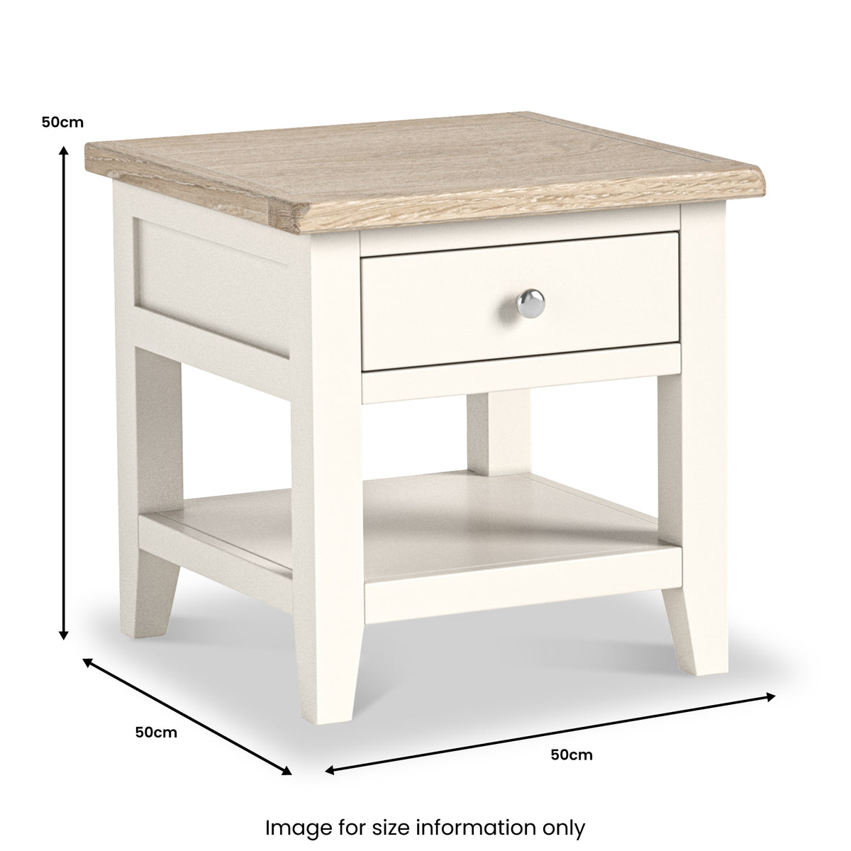 Bramley 1 Drawer Lamp Table from Roseland Furniture