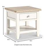 Bramley 1 Drawer Lamp Table from Roseland Furniture