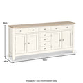 Bramley Extra Large Sideboard from Roseland Furniture