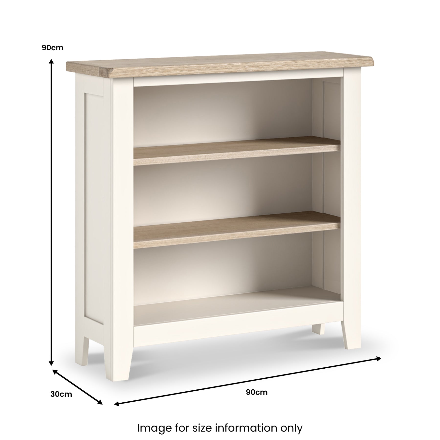 Bramley Low Bookcase from Roseland Furniture