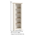 Bramley Slim Bookcase from Roseland Furniture