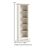 Bramley Slim Bookcase from Roseland Furniture