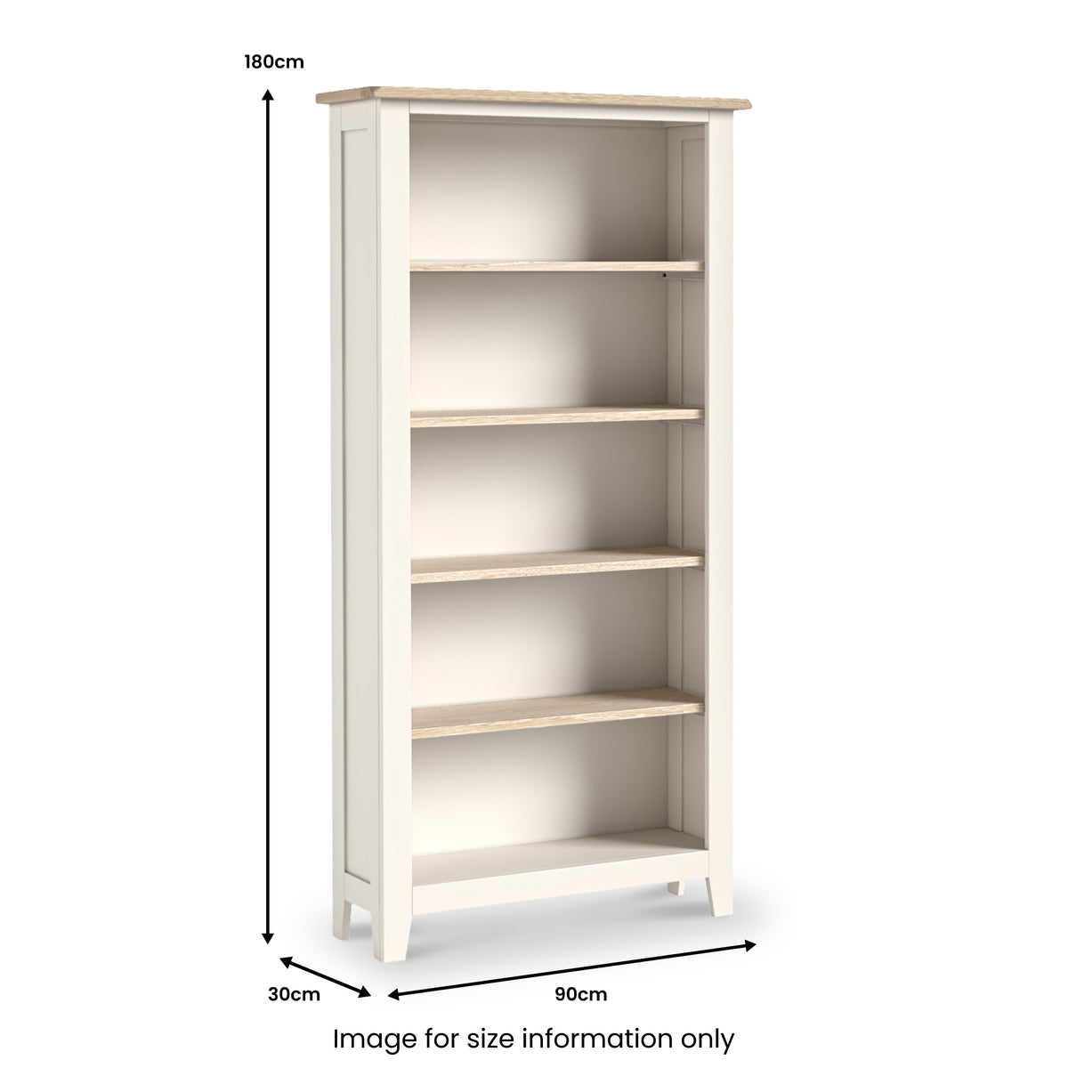 Bramley Large Bookcase from Roseland Furniture