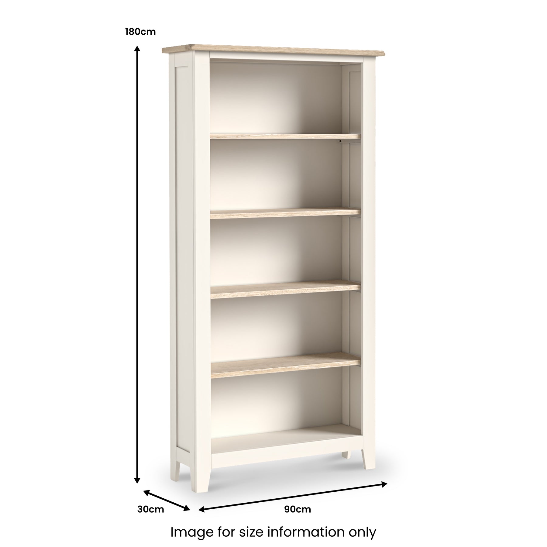Bramley Large Bookcase from Roseland Furniture