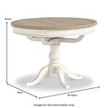 Bramley 110-140cm Extendable Round Dining Table from Roseland Furniture