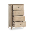 Celine Washed Oak XL 4 Drawer Tallboy Chest from Roseland Furniture