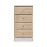 Celine Washed Oak XL 4 Drawer Tallboy Chest from Roseland Furniture