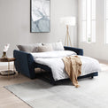 Willette Ink Blue Velvet 2 Seater Pop Up Sofa Bed