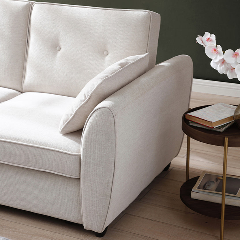 Willette 2 Seater Pop Up Sofa Bed Natural, Olive, Ink Blue Roseland