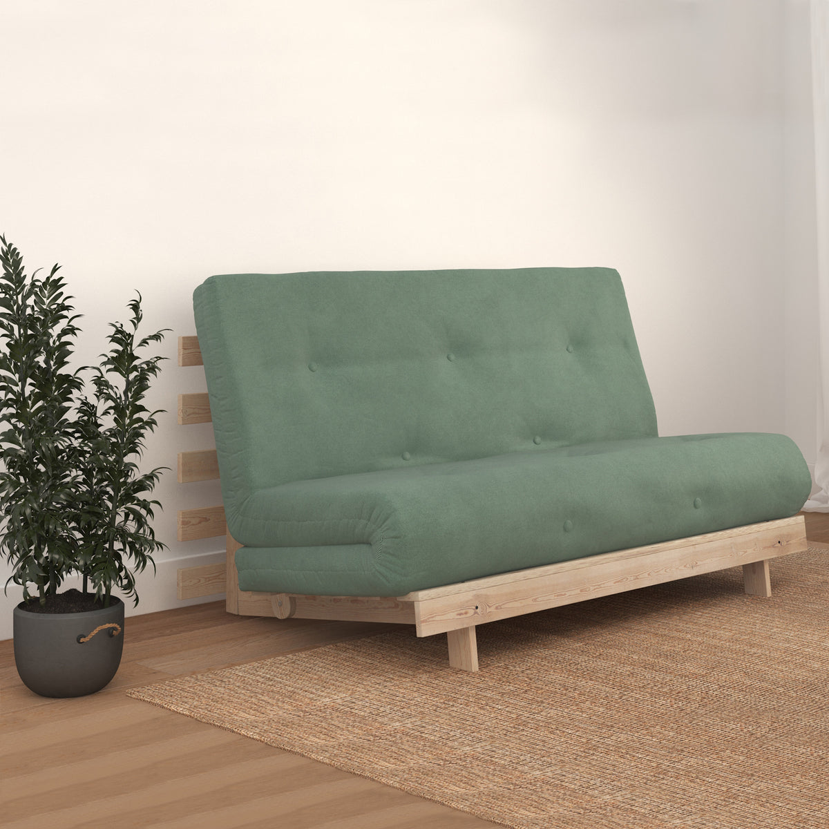 Maggie Double Futon Harmony Green from Roseland Furniture