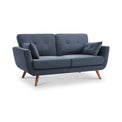 Trom Navy Velvet 2 Seater Sofa by Roseland Furniture