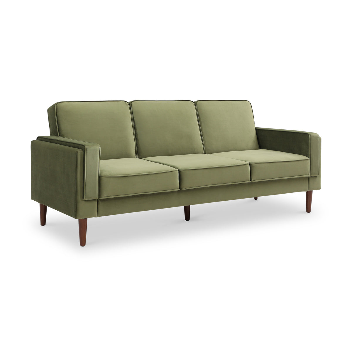 Stroud Olive 3 Seater Velvet Sofabed