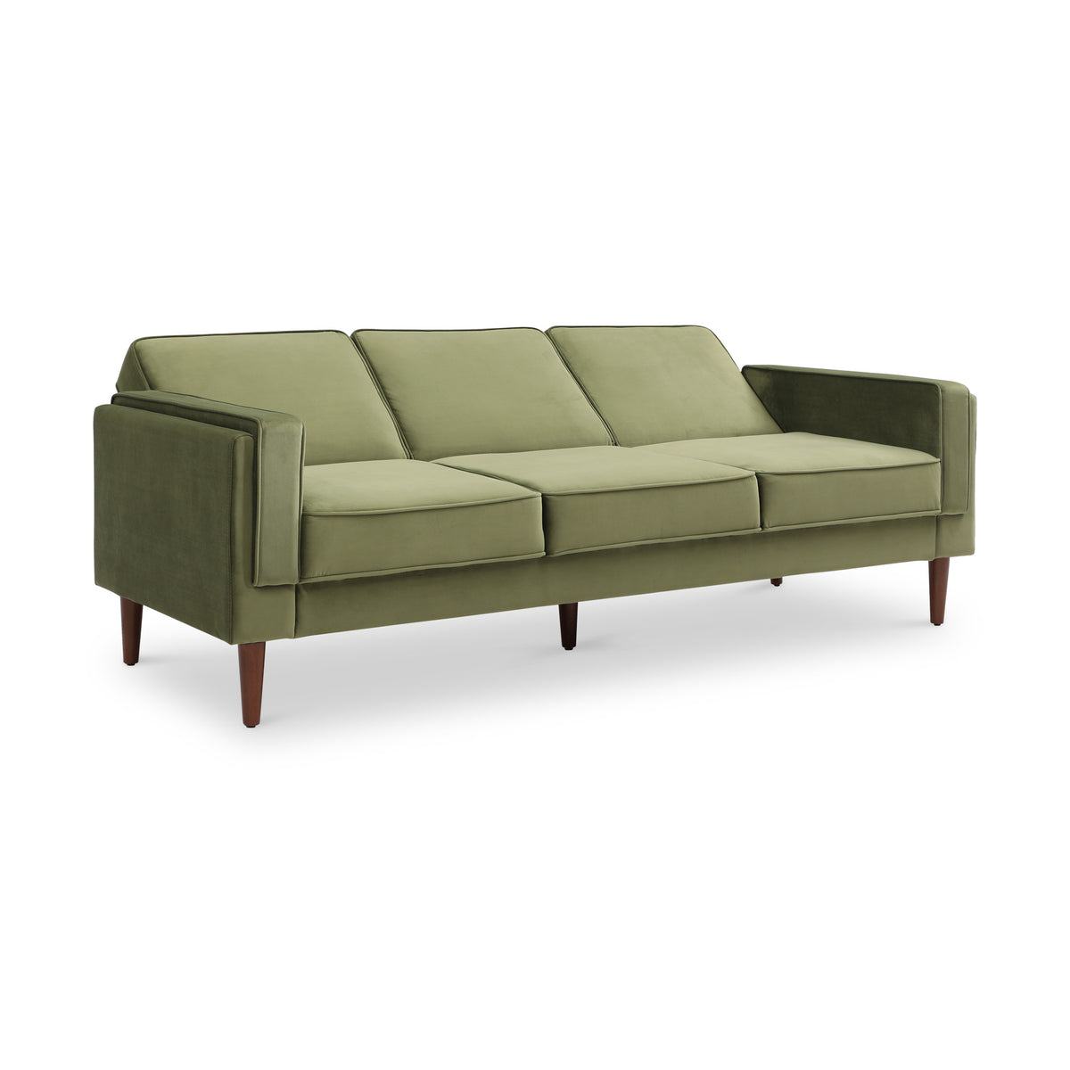 Stroud Olive 3 Seater Velvet Sofabed