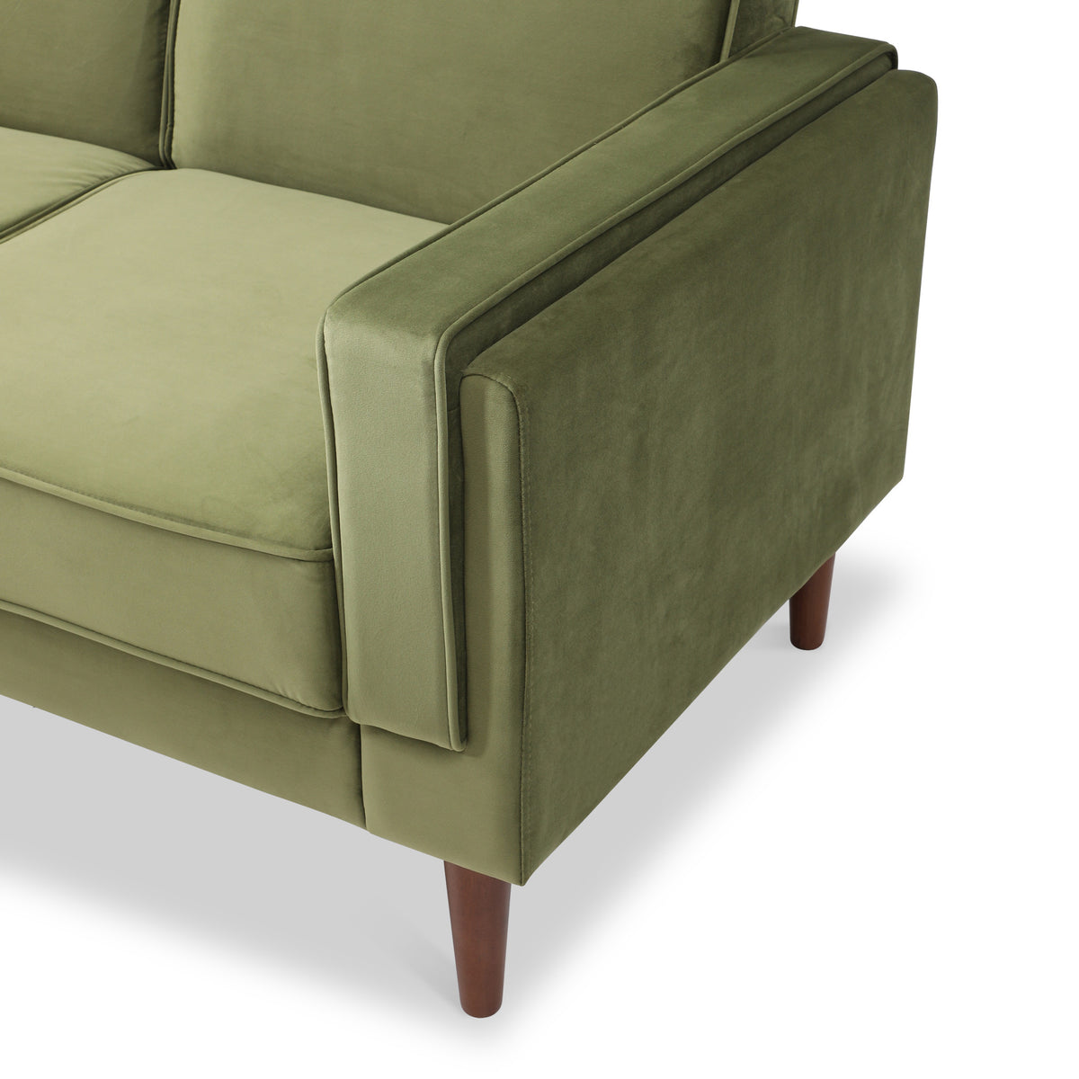 Stroud Olive 3 Seater Velvet Sofabed