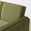Stroud Olive 3 Seater Velvet Sofabed
