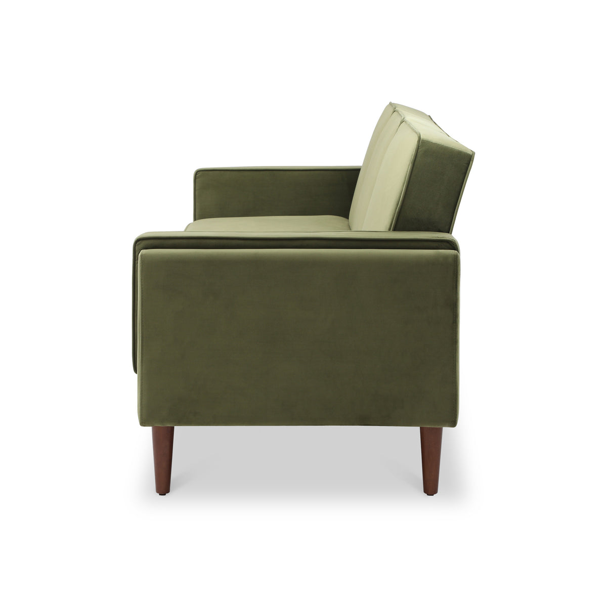 Stroud Olive 3 Seater Velvet Sofabed