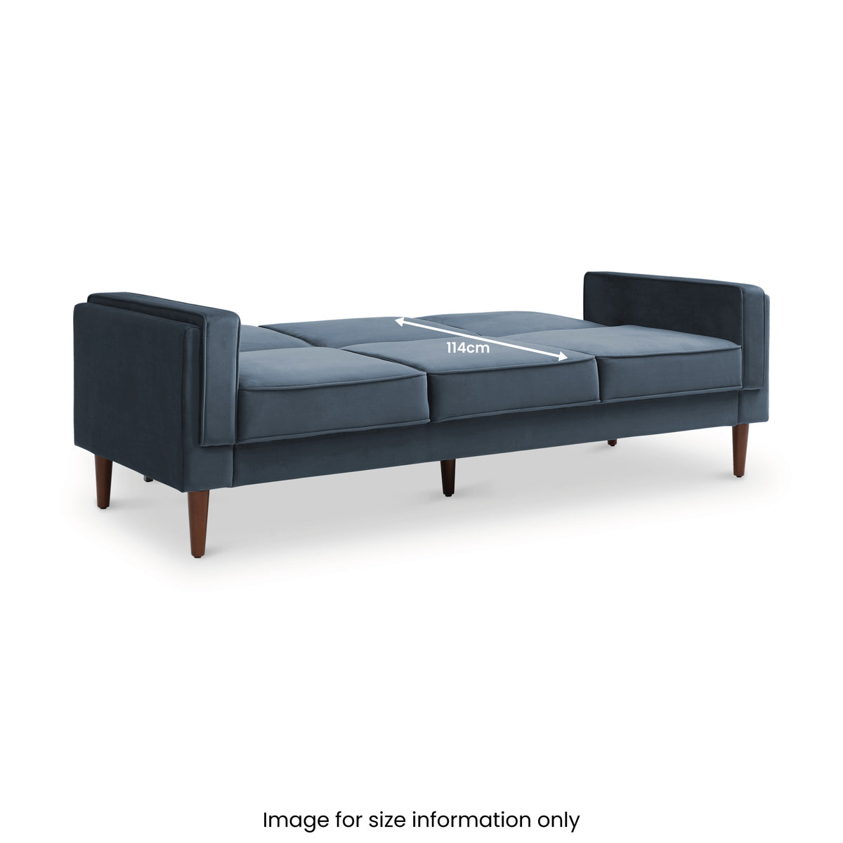 Stroud Navy 3 Seater Velvet Sofabed