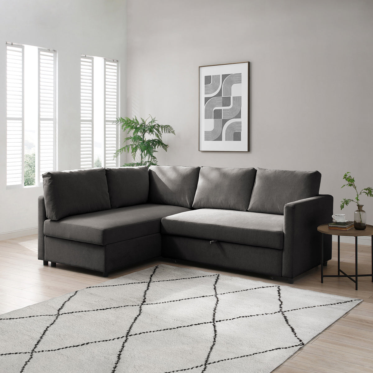 Bourton Grey Corner Sofabed