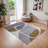 Barrett Abstract Curve Design Rug from Roseland Furniture
