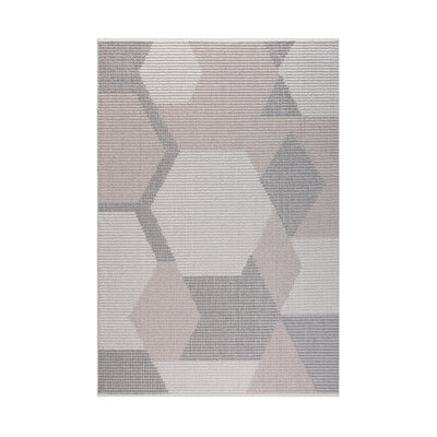 Vernell Flat and Loop Design Tassled Rug