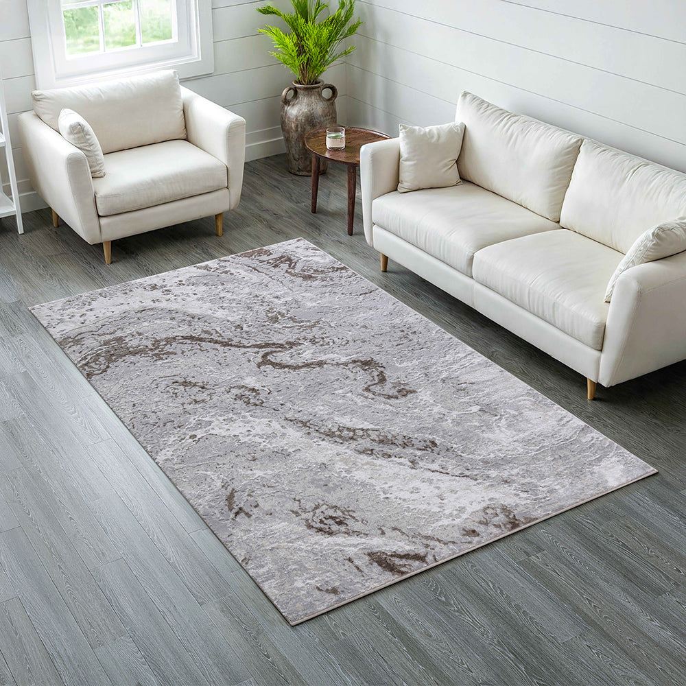 Easton Soft Marble Effect Rug from Roseland Furniture