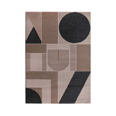 Quimby Textured Geometric Design Rug
