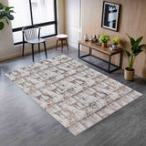 Sully Metallic Abstract Design Rug from Roseland Furniture