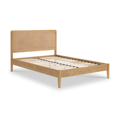 Emmette Rattan Wooden Bed