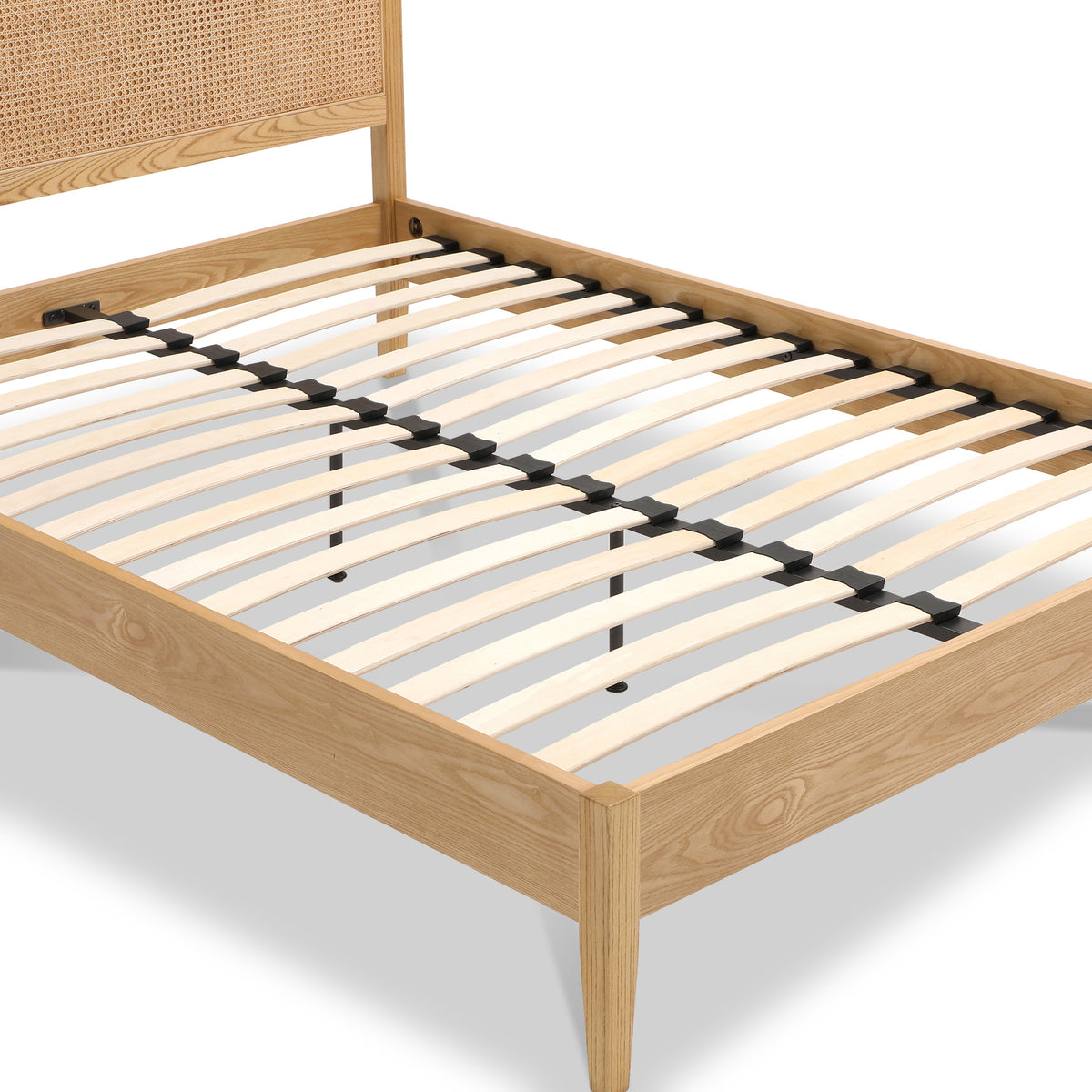 Emmette Rattan Wooden Bed