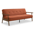 Coxley Burnt Orange Sofa Bed from Roseland Furniture