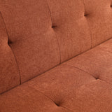 Frazier Button Back Sofa Bed Burnt Orange from Roseland Furniture