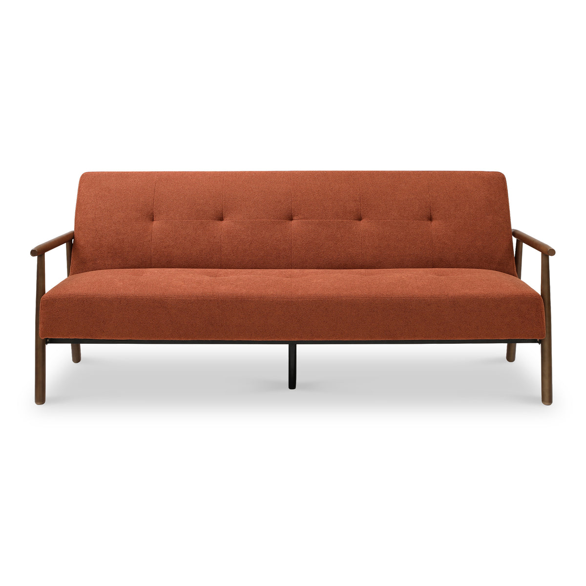 Frazier Button Back Sofa Bed Burnt Orange from Roseland Furniture