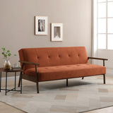 Frazier Button Back Sofa Bed Burnt Orange from Roseland Furniture