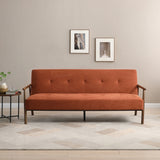 Frazier Button Back Sofa Bed Burnt Orange from Roseland Furniture