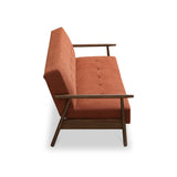 Frazier Button Back Sofa Bed Burnt Orange from Roseland Furniture