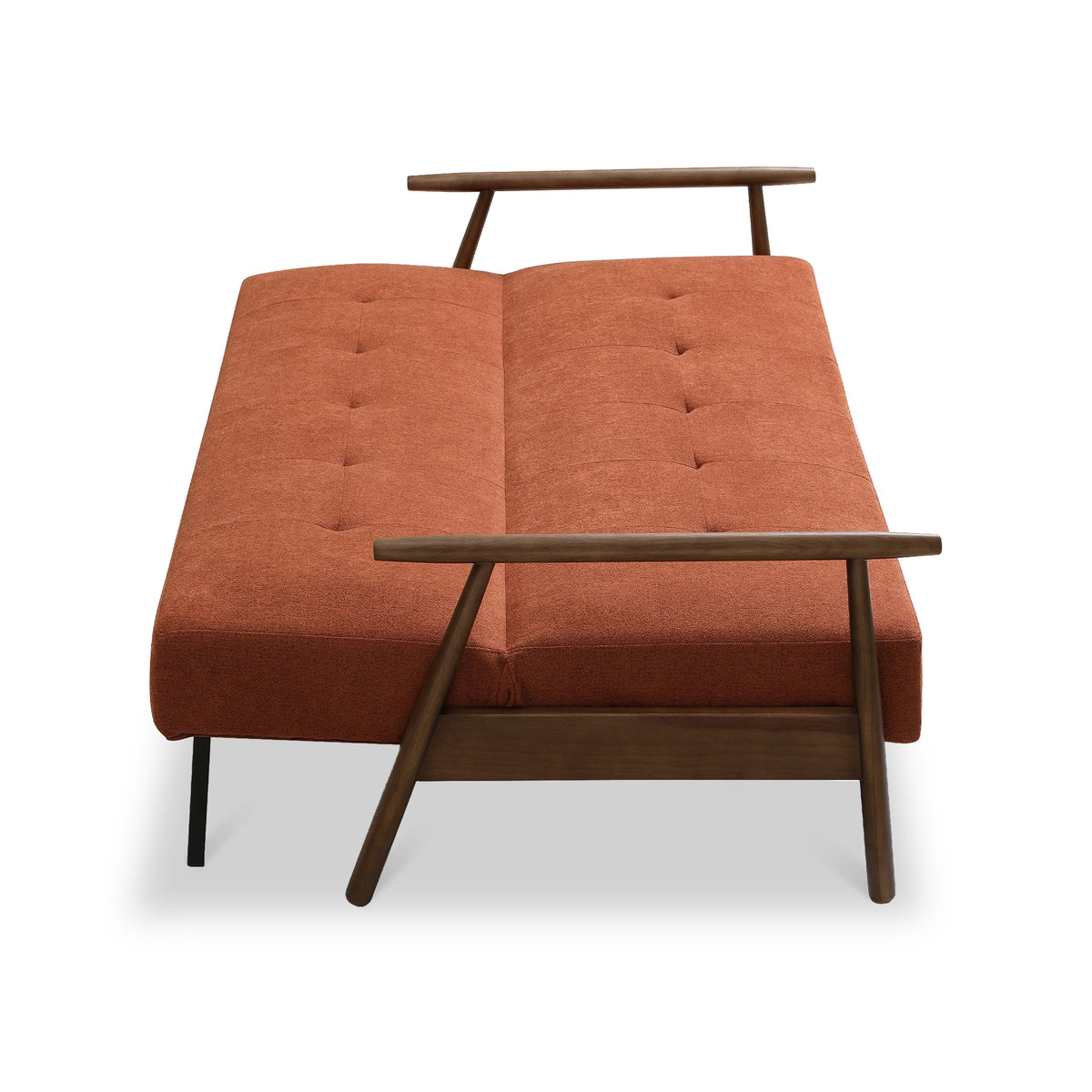 Frazier Button Back Sofa Bed Burnt Orange from Roseland Furniture