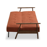 Frazier Button Back Sofa Bed Burnt Orange from Roseland Furniture