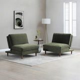 Carrington-chenille-click-clack-green-lounge-chair from Roseland Furniture