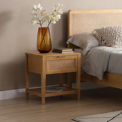 Leona Rattan Nightstand